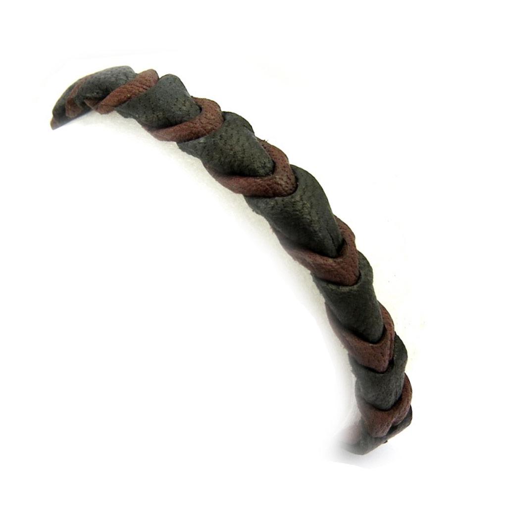 Les Trésors De Lily [L6432] - Bracelet mixte 'Peaceful' marron noir