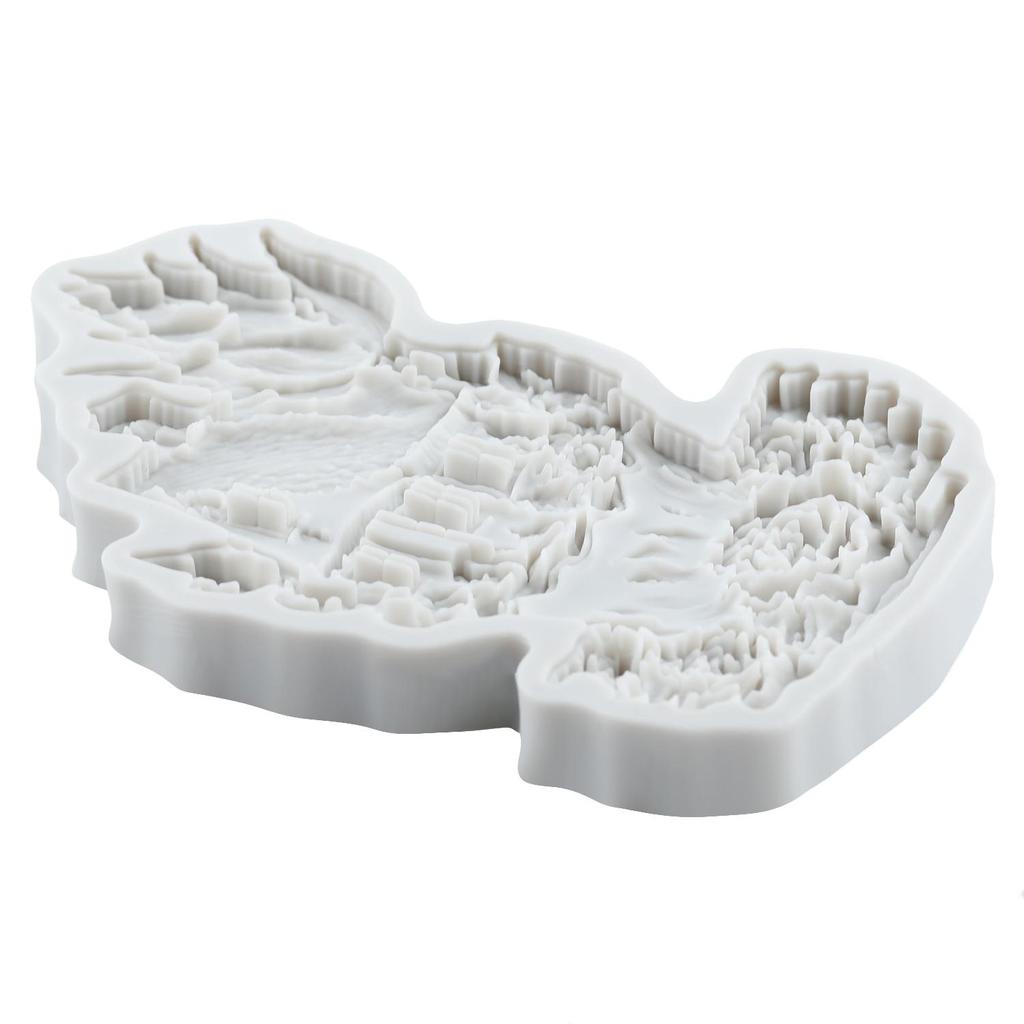 Силиконовая форма для домика в сказочном саду, форма для домика-розы в сказочном саду, формы для мастики, инструменты для украшения торта, топпер для кекса, конфеты, сахарное искусство, мастика, полимерная глина