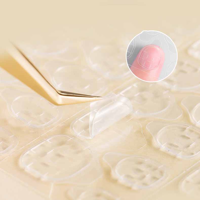 120/240 шт. Водонепроницаемая двухсторонняя прозрачная лента для ногтей с желеобразной текстурой, ультратонкая, сильная фиксация, невидимая, без повреждений, съемная для накладных ногтей