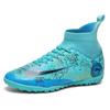 Размер 31-48 Футбольные бутсы Роналду мужские и женские высокие для взрослых студентов кампуса соревнования сломанный ноготь обувь женские тренировочные