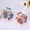 Fashion Women Gifts Crystal Rhinestone Claw Barrette Hair Clip Claw Mini Butterfly Hairpins