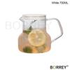 BORREY1L Transparent Borosilicate Glass Teapot Heat-Resistant Large Clear Tea Pot Flower Tea Set Puer Kettle Teapot Holder Base