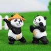 Мультфильм Кунг-фу Панда Украшение для автомобиля Сувенир DIY Садовый ландшафт Мини-статуэтка Действие Украшение для домашнего рабочего стола