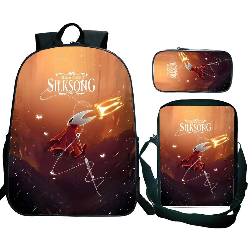 Hollow Knight 2 Silksong Рюкзак Подростки Хорнет Магнит на Холодильник Ранец Сумка Через Плечо Пенал Школьные Рюкзаки