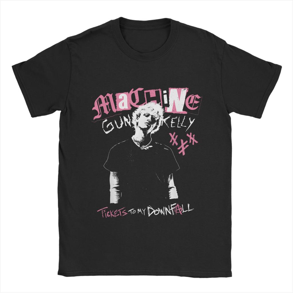MGKs Disheveled American Rhythm Blues Singer Print TShirt for Unisex Cotton ShortSleeved TShirt for Streetwear