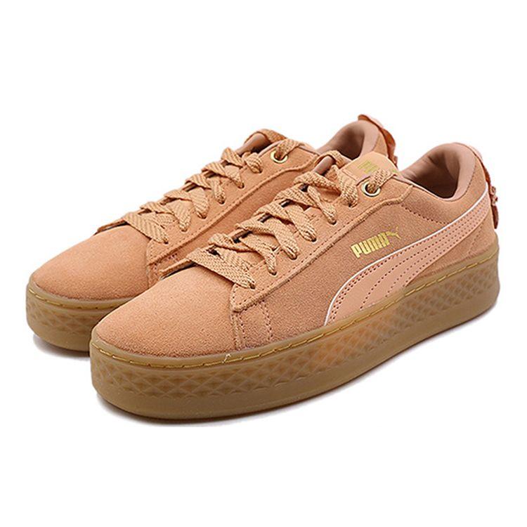 Puma Кроссовки на платформе с оборками в ретро-стиле, низкие, женские, коралловые 366928-02