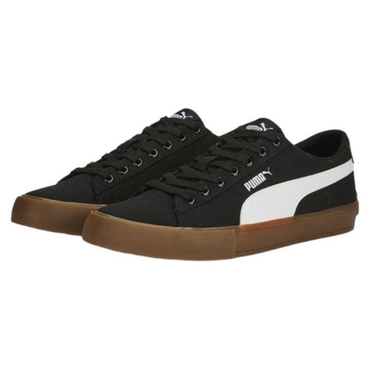 Puma Bari Повседневная Ткань Удобные Прочные Дышащие Низкие Кроссовки Унисекс Кроссовки Черный Белый 389383-02