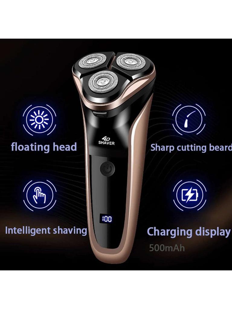 Men's Electric Shaver With LED Power Display/Washable Head/USB Fast Charging Floating Head Home Portable Travel Shaver.Battery c