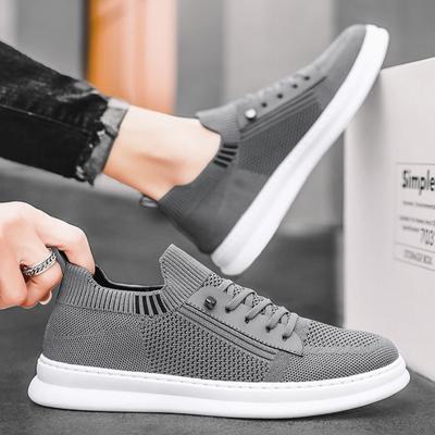 FashionMesh Повседневная обувь для мужчин Теннисные кроссовки на плоской подошве Легкие элегантные тенденции 2024 года Корейский стиль Предложения Скидки Трендовая мужская обувь для ходьбы