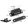 40kg Door Magnetic Catch Black Cupboard Latches Door Catch