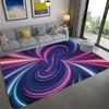 Vortex Illusion Carpet Entrance Door Floor Mat Abstract Geometric Optical Doormat Non -Slip Floor Mat Living Room Decor Rug