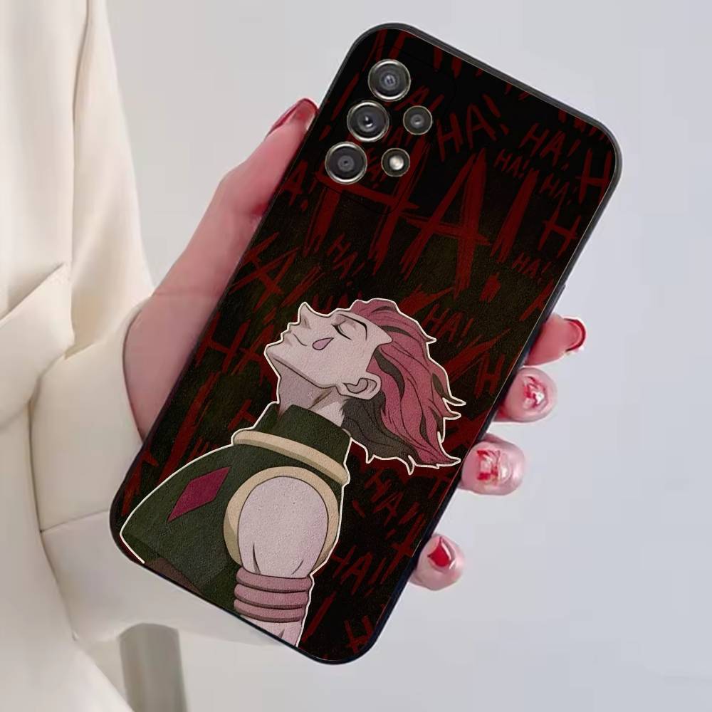 Hisoka Anime H-Hunter Phone Case For Samsung S25,S24,S21,S22,S23,S30,Ultra,S20,Plus,Fe,Soft Silicone Black Cover