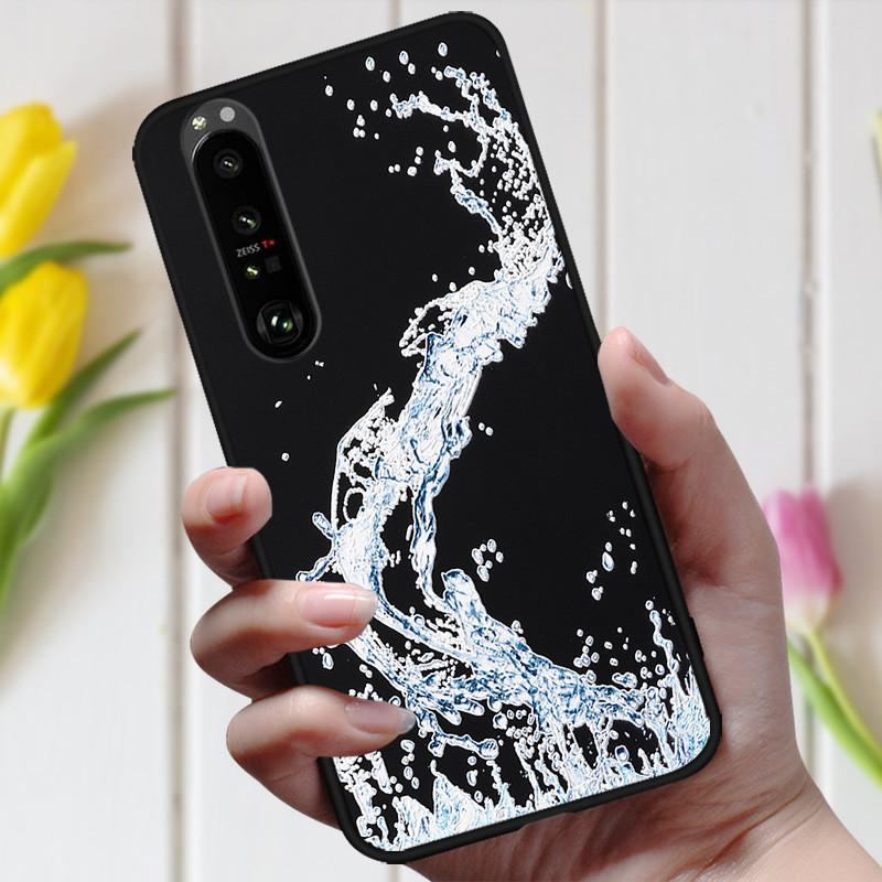 3D Тисненый Цветочный Чехол Для Sony Xperia 10 III Чехол Милый Рельефный Чехол Для Sony Xperia 1 III 5 III 10III Чехол На Телефон Coque Модный