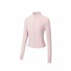 Training Series Solid Color Zip-Up Stand Collar Comfortable Breathable Versatile Long Sleeve Sun Protection Top Women Tops 962527701-4