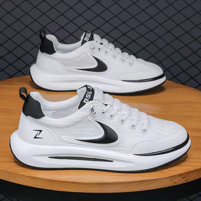 Мужская обувь 2025 лето новая спортивная и повседневная обувь мягкая подошва мягкая поверхность дышащая для бега модный тренд студенческая обувь