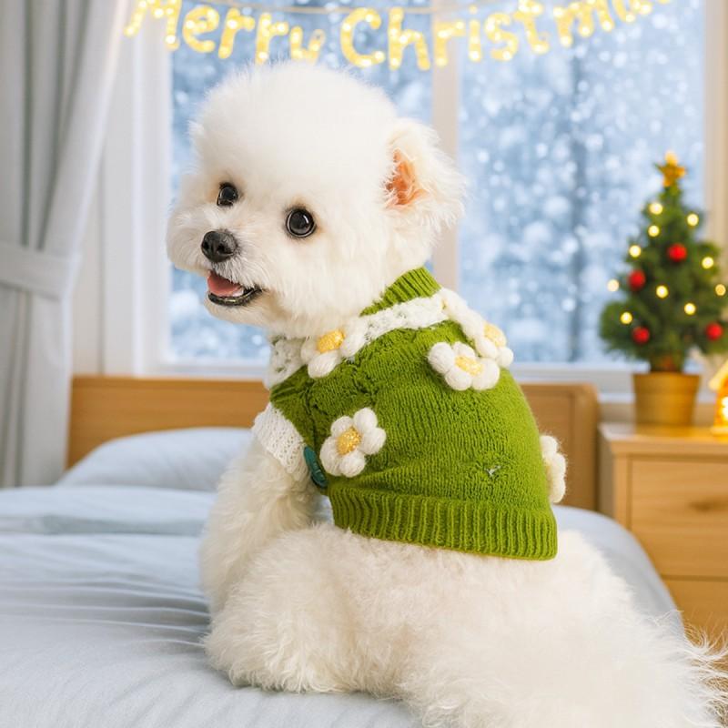 Pet Circle Warm Winter Knit Sweater Dogs Cats - Cozy Holiday Costume In Multiple Designs