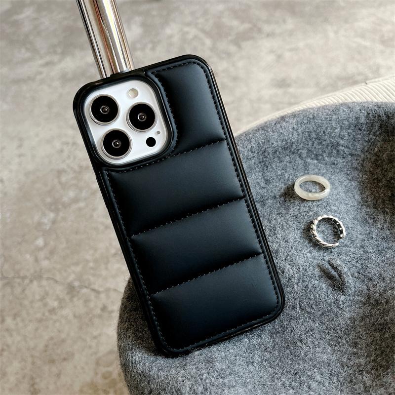 Зимняя теплая пуховая куртка Чехол-пуховик Для iPhone 17Air 17 16 15 14 13 12 11 Pro Max Plus Мягкая ткань Ударопрочный бампер