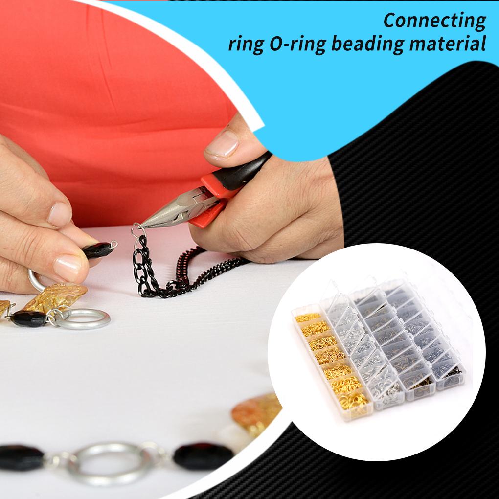 Jump Rings Crafts Making O Ring Closed Craft Self-Assembly Jewelry Findings Kit Components Charm Accessory Handmade