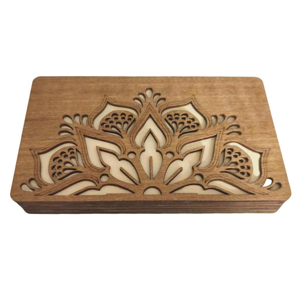 Органайзер для хранения бусин Yousheng, деревянный ящик для хранения с крышкой, многоярусный лоток для сортировки бусин, органайзер для принадлежностей для работы с бусинами для любителей рукоделия из бисера