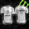 Monster Energy Тэнгман Узор Крутая Модная Удобная Дышащая Быстросохнущая Уличная Жизненная Сила Мужская Спортивная Футболка с Круглым Вырезом