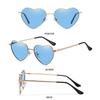 Vintage Fancy Accessories Metal Frame Heart-Shaped Sunglasses Shades 90s Glasses Heart Sun Glasses
