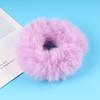 Scrunchies Fur Hair Ties Fuzzy Fur Band Rope Wristband Ring Ponytail Holder Accessories for Women Girls Multi-colored