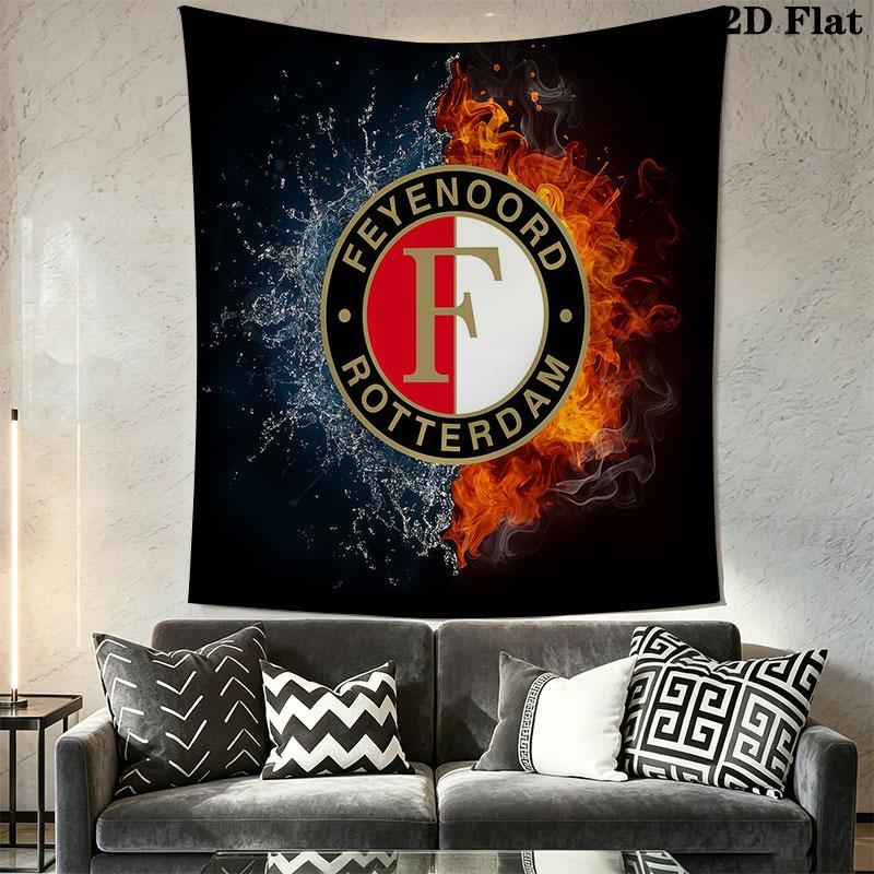 Feyenoord poster Wall Hanging Printed Fabric Blanket Decorative Tapestries for Bedroom Living Room Home Decor