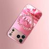 Diamond Love Letter Tempered Glass Phone Case for iPhone 17 Pro Max 11 12 13 Pro 14 15 16 Plus 16E 17Air Lens Protection Cover