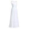 Women Ladies Embroidered Chiffon Bridesmaid Formal Dress Long Evening Prom Gown