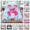 Mermaid Duvet Cover Set 3D Printing Home Bedclothes with Pillowcase King Size Bedding Teen Children Bed Sets