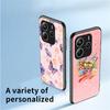For Xiaomi Redmi Note 14 5G Case Butterfly Pattern TPU+Tempered Glass Protective Phone Cover