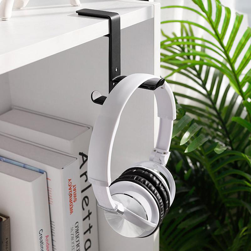 Новый черный держатель для наушников, гарнитура, вешалка для наушников, настенная подставка для монитора ПК, крючок