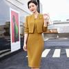 Women Elegant Work Sets Blazer Solid Dress Sets Spring Office Outwear Outfits
