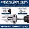 Faucet Valve Stuck Thread Insert Remover Universal Broken Pipe Extractor Hex Shank Drill Powered Heavy Duty Repair Tool Kit