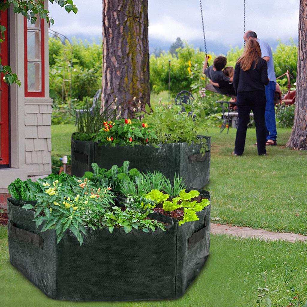 PE Garden Planter Raised Bed Raised Vegetable Grow Bags for Gardening Planting Supply