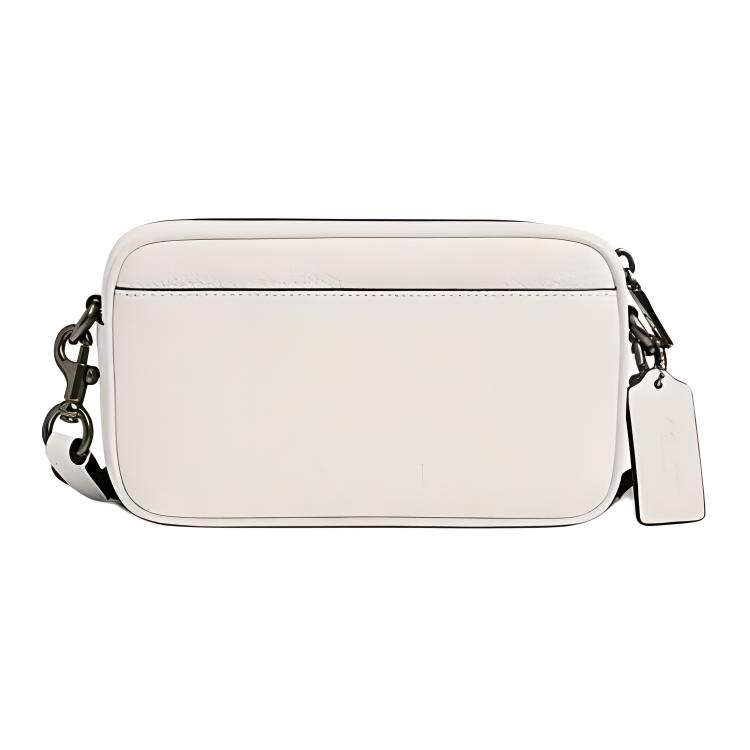 Coach Jayden 19 Minimalist Fashion Leather Shoulder Crossbody Bag Small Women bags Gray-Bronze White CR179-QBCHK