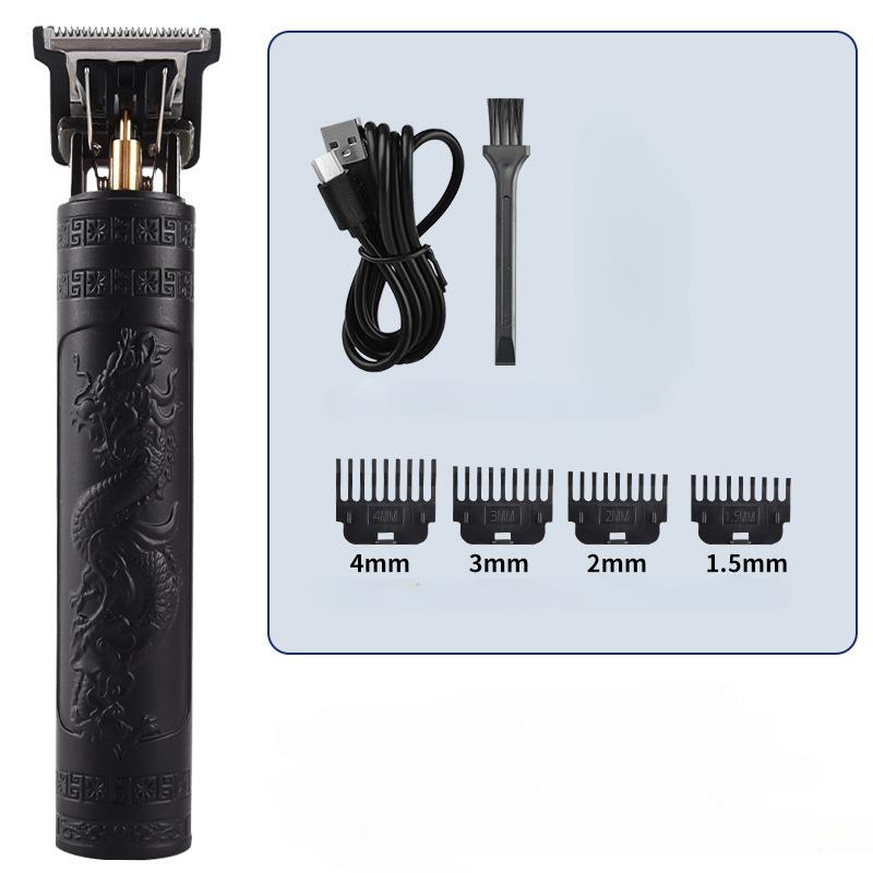 Винтажная электрическая машинка для стрижки волос T9 0 мм, USB, перезаряжаемая машинка для стрижки волос, триммер для бороды для мужчин, парикмахерская, профессиональная