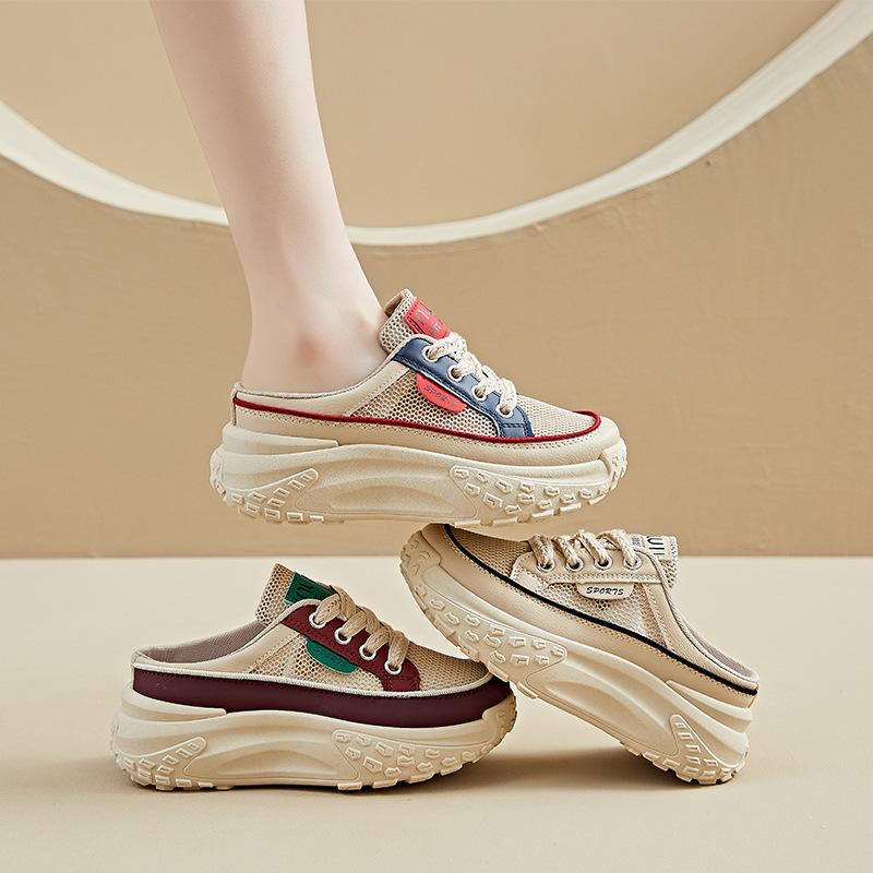 Новые женские тапочки из дышащей сетки — тонкие повседневные кроссовки, удобные и не вызывающие усталости ног, нескользящие, износостойкие, супинатор