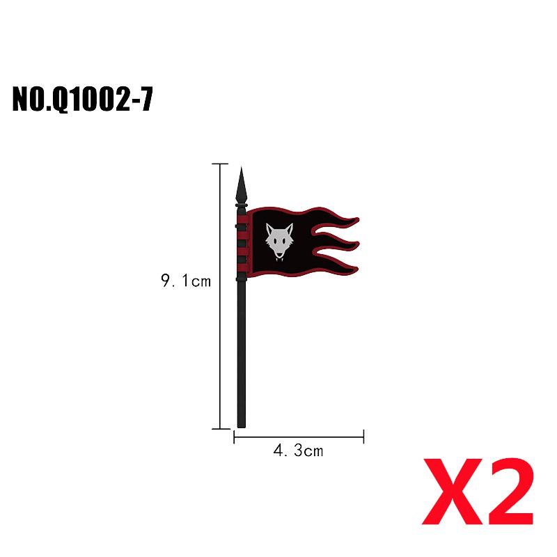 Набор средневековых строительных блоков с солдатами, лошадьми и настраиваемой броней для детей от 6 лет