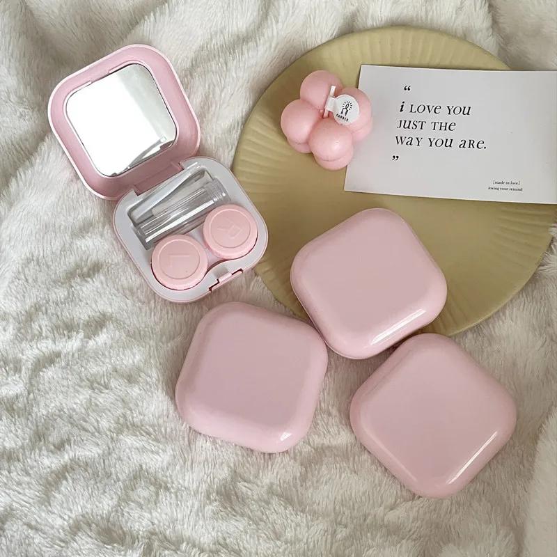 1 шт. Женский цветной футляр для контактных линз Sweet Style, косметический футляр для контактных линз, дорожный набор, аксессуары для очков