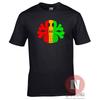 Camiseta Rasta Con Calavera Y Huesos Cruzados Reggae Dub Club Rave