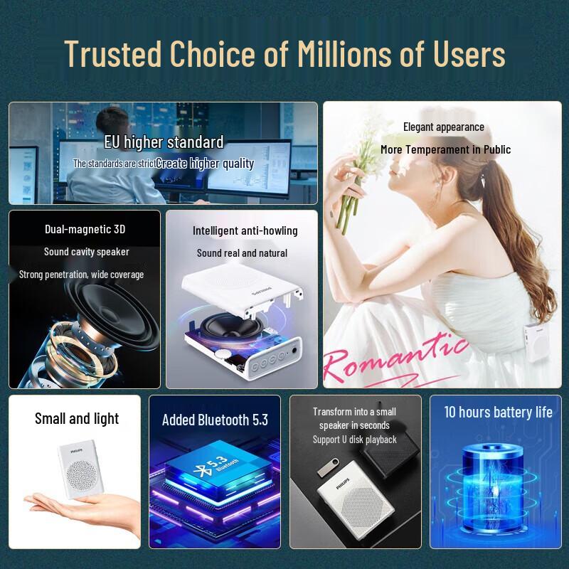 Philips SBM507 Mini Bee Portable Voice Amplifier