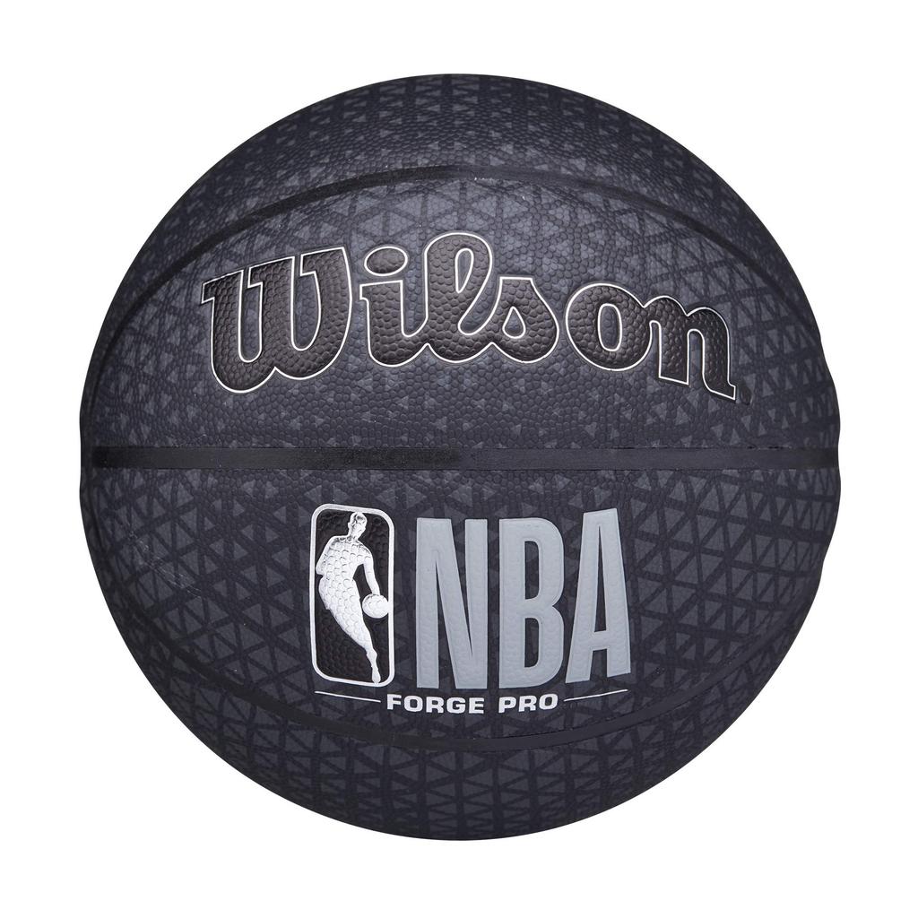 Wilson Basketball NBA FORGE PRO WTB8001XB07 Indoor and Outdoor Size Black Use, 7/Diameter Approx. 24.5cm,