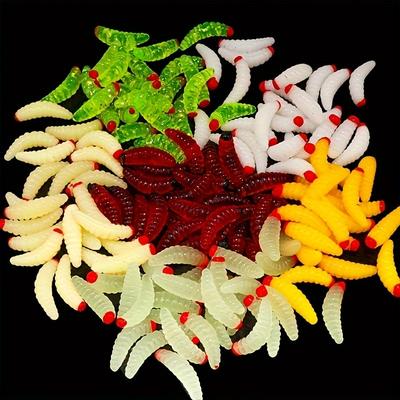 Мягкий силиконовый опарыш Мягкая искусственная хлебная личинка Рыболовная приманка Приманки для дождевого червя Рыболовные приманки-черви