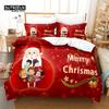 Red Christmas Bedding Set, 3Pcs Duvet Cover Set, Soft Comfortable Breathable Duvet Cover, For Bedroom Guest Room Decor