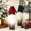 Rudolph Plaid Faceless Old Man Bottle Cap Cover - Christmas Decoration Props