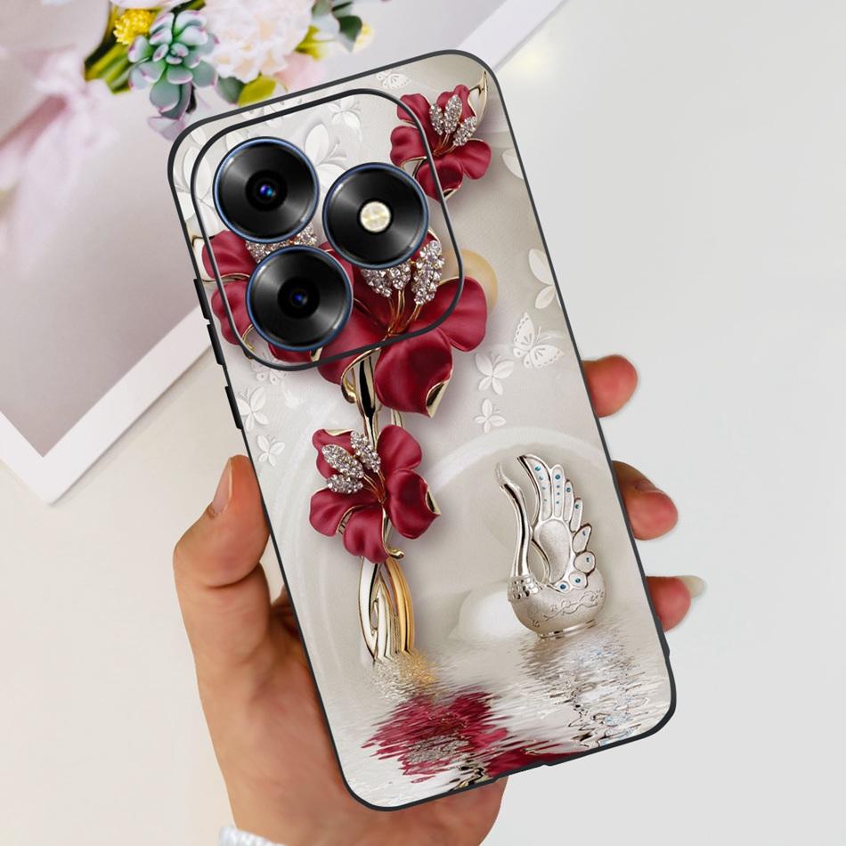 Для чехла Itel S23 Plus S681LN itel S23 S665L Модный Элегантный Расписной Мягкий Силикон ТПУ Задняя Крышка Телефона Для Itel S23+ S23Plus