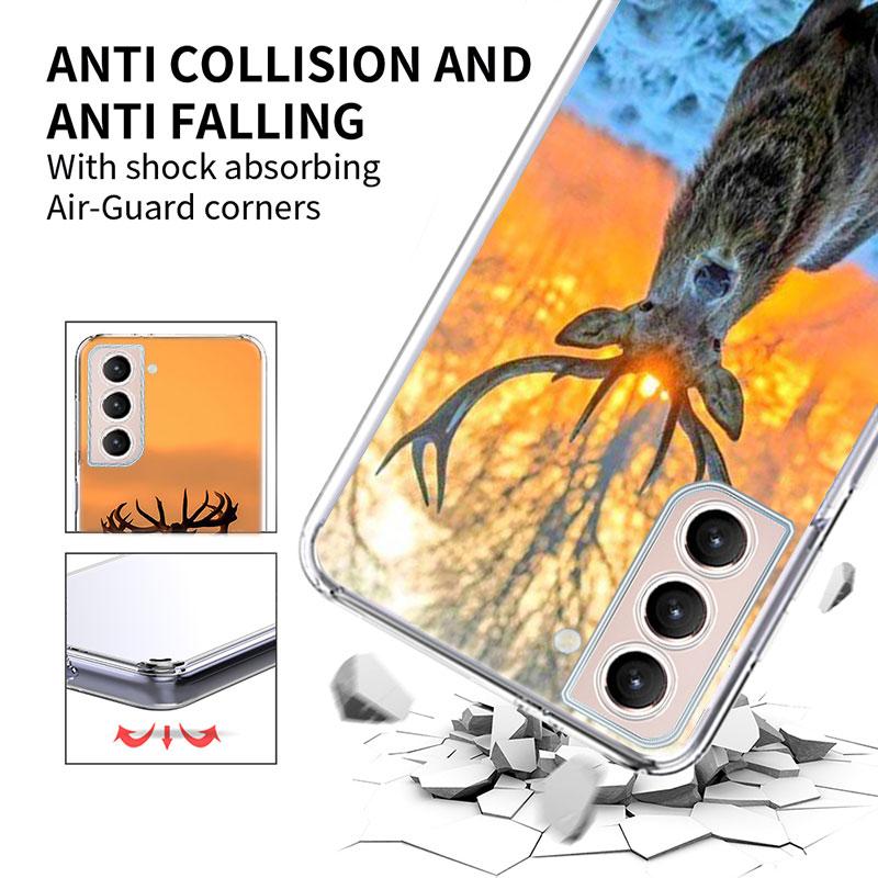 Камуфляжный чехол для телефона для охоты на оленей для Galaxy A14 A24 A34 A54 Samsung A02S A12 A22 A32 A42 A52 A72 A13 A33 A53 5G A03 A03S A23 A73 A20