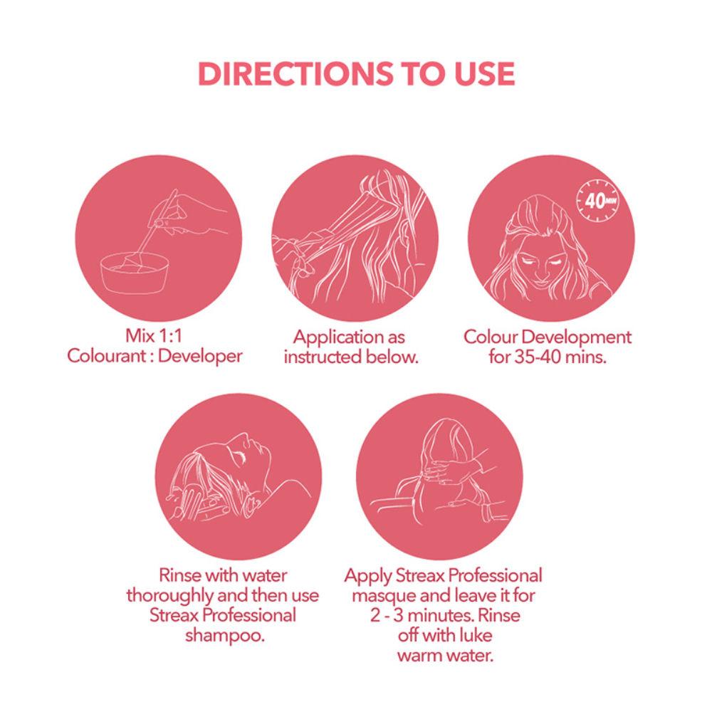 Streax Professional Argan Secrets Permanent Hair Colourant Cream Brown 4 90gm Enriched With Argan Oil