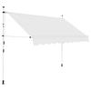 Retractable Awning - vidaXL - 250 Cm - Cream - Manual - Weather-resistant